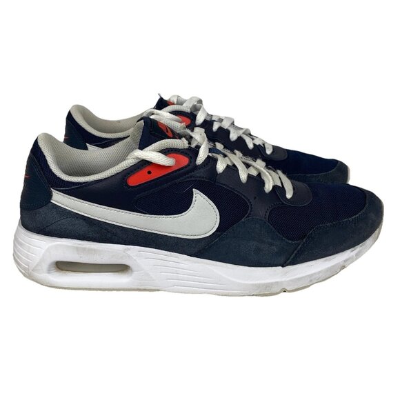 Nike Air Max Running/Casual Shoes Size 11.5 SC Obsidian Track Red and Blue - Picture 1 of 16